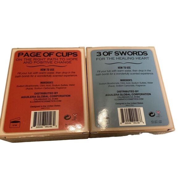 Bundle Of 2 Nwt Tarot Card Bath Bombs Strength Moon - Picture 2 of 3